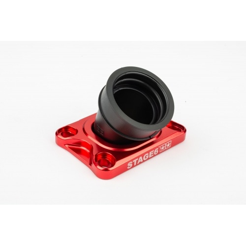 Intake Manifold Stage6 360° AM6 / Derbi red for PWK 19 - 28mm Intake Manifold Stage6 360° AM6 / Derbi red for PWK 19 - 28mm