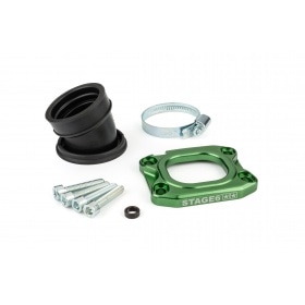 Intake Manifold Stage6 360° AM6 / Derbi green for PWK 30 - 34mm