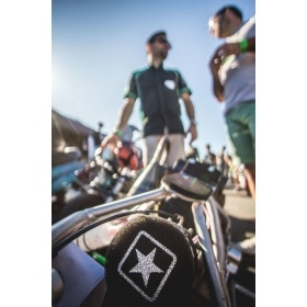 Sacīkšu gaisa filtrs Stage6 Double-Layer mazais apaļais 70 mm melns