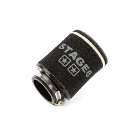 Sacīkšu gaisa filtrs Stage6 Double-Layer mazais apaļais 70 mm melns