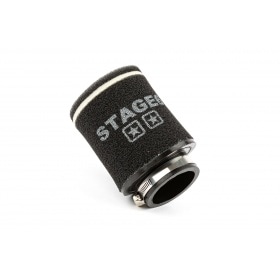 Sacīkšu gaisa filtrs Stage6 Double-Layer mazais apaļais 70 mm melns