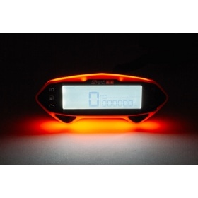 Motorcycle Speedometer Stage6 Racing Orange