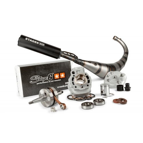 Tuning Kit Zylinder cylinder + crankshaft + exhaust Stage6 Sport MK2 50cc Minarelli AM6 Tuning Kit Zylinder cylinder + crankshaft + exhaust Stage6 Sport MK2 50cc Minarelli AM6