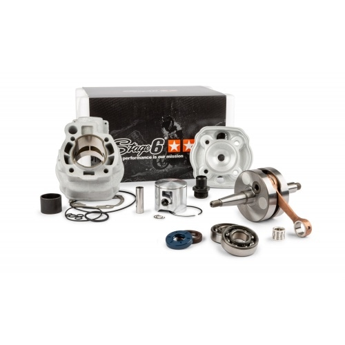 Комплект для тюнинга цилиндр + коленвал Stage6 BigRacing 77cc Minarelli AM6 Комплект для тюнинга цилиндр + коленвал Stage6 BigRacing 77cc Minarelli AM6