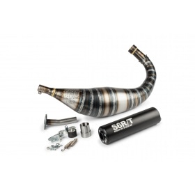 Tuning Kit cylinder + exhaust 77cc Stage6 BigRacing Minarelli AM6 black