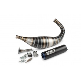 Tuning Kit cylinder + exhaust 77cc Stage6 BigRacing Minarelli AM6 blue