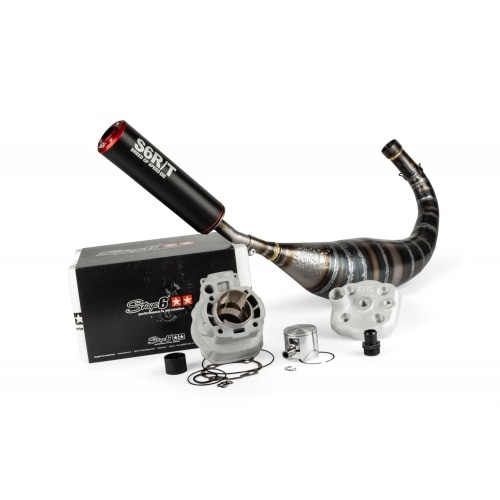 Tuning Kit cylinder + exhaust 77cc Stage6 BigRacing Minarelli AM6 red Tuning Kit cylinder + exhaust 77cc Stage6 BigRacing Minarelli AM6 red