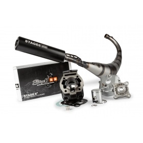Tuning komplekts cilindrs + izplūdes Stage6 50cc Streetrace čuguna Derbi Euro 3/ Euro 4