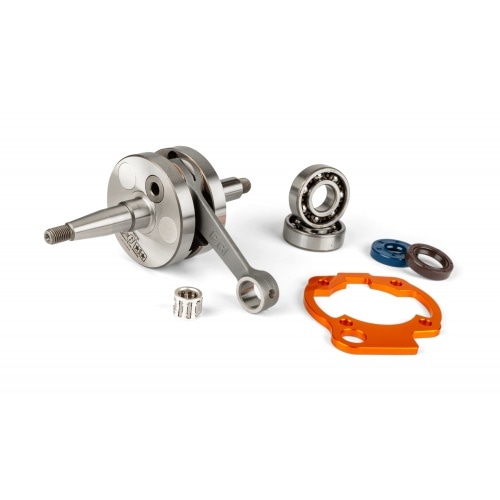 Crankshaft w/ cylinder spacer 45mm stroke / 90mm connecting rod Stage6 HPC Minarelli AM6 Crankshaft w/ cylinder spacer 45mm stroke / 90mm connecting rod Stage6 HPC Minarelli AM6