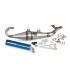 Exhaust Stage6 Pro Replica MK2 Blue Minarelli horizontal / China 2-stroke Exhaust Stage6 Pro Replica MK2 Blue Minarelli horizontal / China 2-stroke