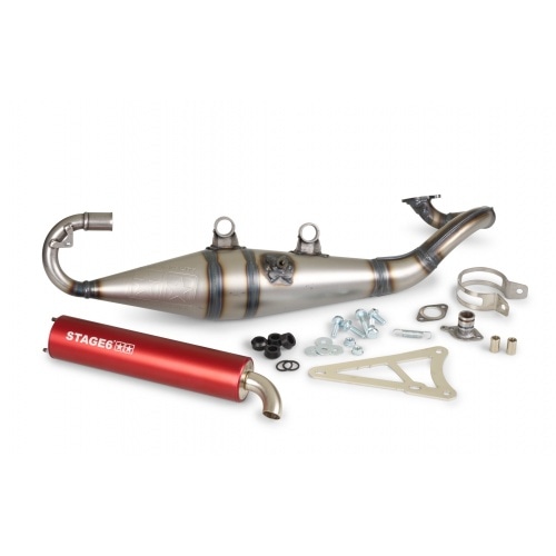 Exhaust Stage6 Pro Replica MK2 Red Minarelli horizontal / China 2-stroke Exhaust Stage6 Pro Replica MK2 Red Minarelli horizontal / China 2-stroke