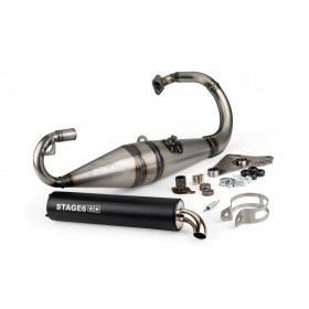 Exhaust Stage6 Pro Replica MK2 Black Peugeot Speedfight 1 and 2