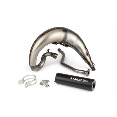 Izplūdes gāzu sistēmas Stage6 Streetrace augsta stiprinājuma CNC melns Yamaha DT50 Izplūdes gāzu sistēmas Stage6 Streetrace augsta stiprinājuma CNC melns Yamaha DT50