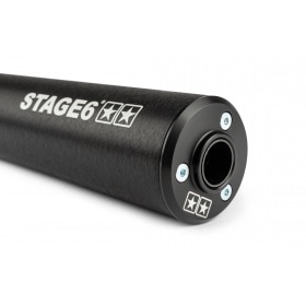 Izplūdes gāzu sistēmas Stage6 Streetrace augsta stiprinājuma CNC melns Yamaha DT50