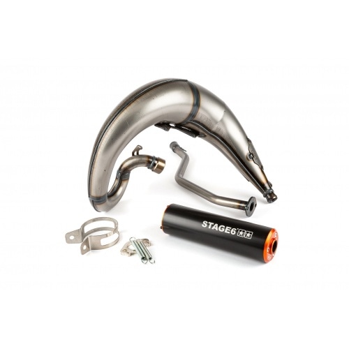 Izplūdes gāzu sistēmas Stage6 Streetrace augsta stiprinājuma CNC oranžs / melns Yamaha DT50 Izplūdes gāzu sistēmas Stage6 Streetrace augsta stiprinājuma CNC oranžs / melns Yamaha DT50