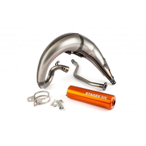 Izplūdes gāzu sistēmas Stage6 Streetrace augsta stiprinājuma CNC oranžs Yamaha DT50 Izplūdes gāzu sistēmas Stage6 Streetrace augsta stiprinājuma CNC oranžs Yamaha DT50