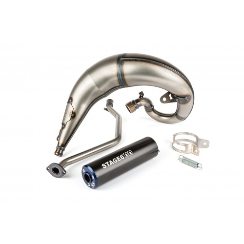 Izplūdes gāzu sistēmas Stage6 Streetrace augsta stiprinājuma CNC zils / melns Rieju MRT Izplūdes gāzu sistēmas Stage6 Streetrace augsta stiprinājuma CNC zils / melns Rieju MRT