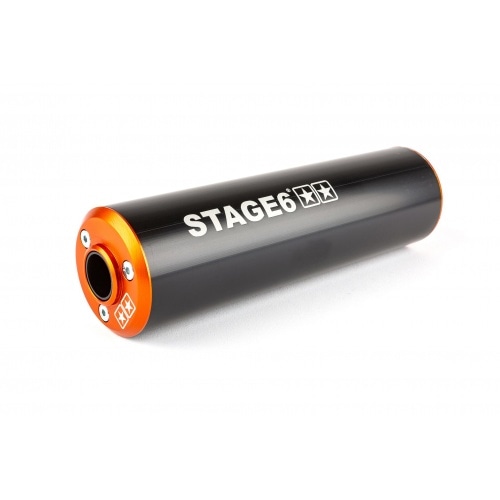 Izplūdes gāzu sistēmas Stage6 Streetrace augstais stiprinājums CNC oranžs / melns Rieju MRT Izplūdes gāzu sistēmas Stage6 Streetrace augstais stiprinājums CNC oranžs / melns Rieju MRT