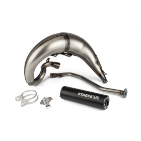 Exhaust Stage6 Streetrace high mount (left side) CNC black Beta RR