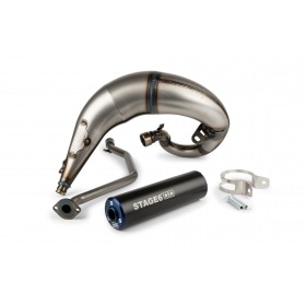 Exhaust Stage6 Streetrace high mount CNC blue / black Beta RR 2012 / HM / Vent