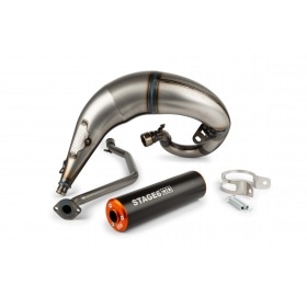 Exhaust Stage6 Streetrace high mount CNC orange / black Beta RR 2012 / HM / Vent