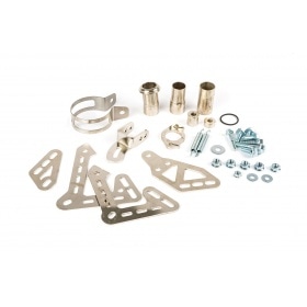 Exhaust (without silencer) Stage6 Streetrace chrome Derbi / Minarelli AM6