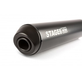 Exhaust Stage6 Streetrace chrome black Derbi / Minarelli AM6