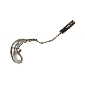 Izplūdes gāzu sistēmas Stage6 Streetrace augsta stiprinājuma CNC oranžs / melns Derbi Senda