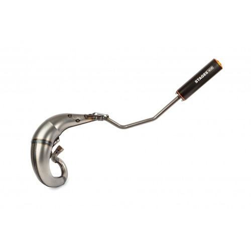 Izplūdes gāzu sistēmas Stage6 Streetrace augsta stiprinājuma CNC oranžs / melns Derbi Senda Izplūdes gāzu sistēmas Stage6 Streetrace augsta stiprinājuma CNC oranžs / melns Derbi Senda