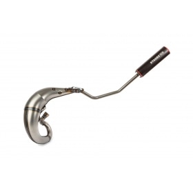 Izplūdes gāzu sistēmas Stage6 Streetrace augsta stiprinājuma CNC sarkans / melns Derbi Senda