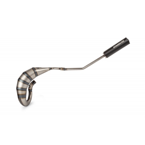 Exhaust Stage6 Streetrace 70cc high mount CNC Black Derbi Senda Exhaust Stage6 Streetrace 70cc high mount CNC Black Derbi Senda