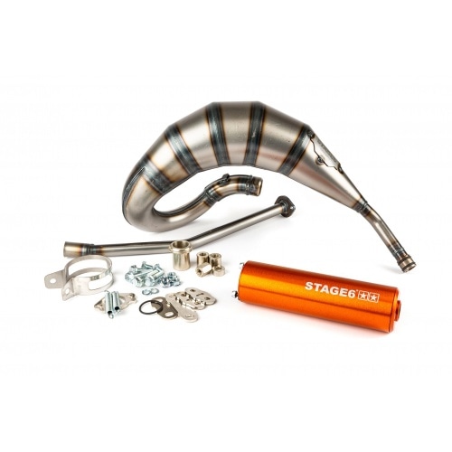 Izplūdes gāzu sistēmas Stage6 Streetrace 70cc augsta stiprinājuma CNC oranžs Derbi Senda Izplūdes gāzu sistēmas Stage6 Streetrace 70cc augsta stiprinājuma CNC oranžs Derbi Senda
