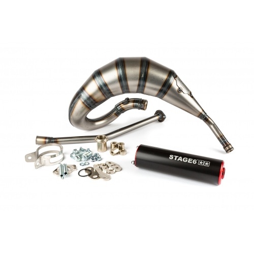 Izplūdes gāzu sistēmas Stage6 Streetrace 70cc augsta uzstādīšana CNC sarkans / melns Derbi Senda Izplūdes gāzu sistēmas Stage6 Streetrace 70cc augsta uzstādīšana CNC sarkans / melns Derbi Senda