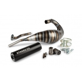 Exhaust Stage6 80 – 90cc CNC black HM-Moto / Vent / Beta RR