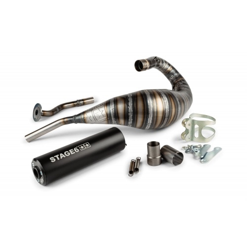 Izplūdes gāzu sistēma Stage6 80 - 90cc CNC melna HM-Moto / Vent / Beta RR Izplūdes gāzu sistēma Stage6 80 - 90cc CNC melna HM-Moto / Vent / Beta RR