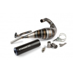 Exhaust Stage6 80 – 90cc CNC blau / black HM-Moto / Vent / Beta RR