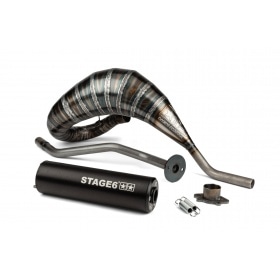 Exhaust Stage6 80 - 90 Derbi black