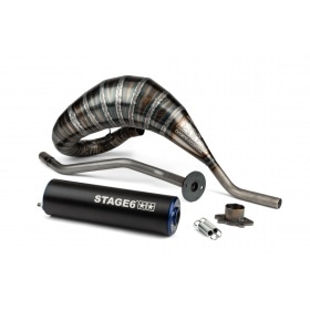 Exhaust Stage6 80 - 90 Derbi blue / black