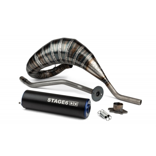 Exhaust Stage6 80 - 90 Derbi blue / black Exhaust Stage6 80 - 90 Derbi blue / black