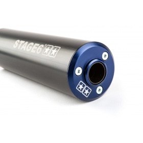 Klusinātājs Stage6 50 - 80cc kreisā puse zils / melns