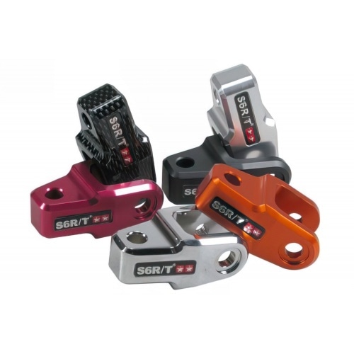 Amortizators Stage6 CNC +40mm Minarelli / Peugeot / Kymco melns Amortizators Stage6 CNC +40mm Minarelli / Peugeot / Kymco melns