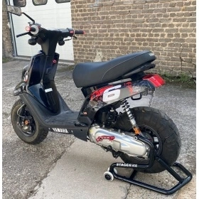 Amortizators Stage6 CNC +40mm Minarelli / Peugeot / Kymco melns