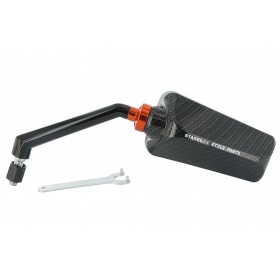 Spogulis F1 Stage6 kreisajā pusē glancēts karbonizēts