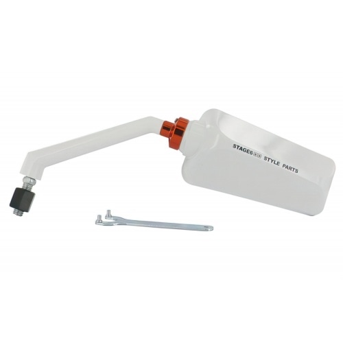 Spogulis F1 Stage6 kreisajā pusē balts Spogulis F1 Stage6 kreisajā pusē balts