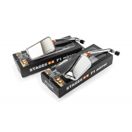 Spoguļu komplekts F1 Stage6 hroms Spoguļu komplekts F1 Stage6 hroms