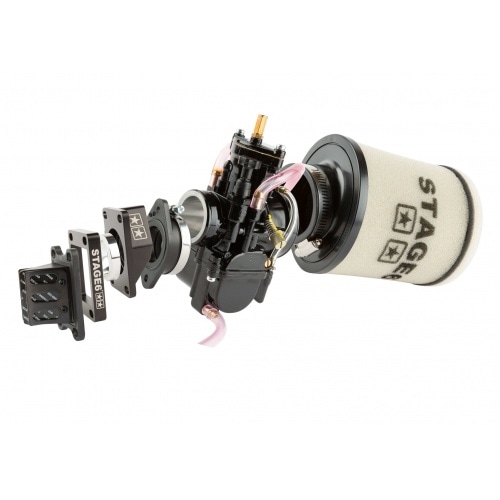 Впускной комплект High Flow PWK 28 мм черный AM6 / Derbi Впускной комплект High Flow PWK 28 мм черный AM6 / Derbi