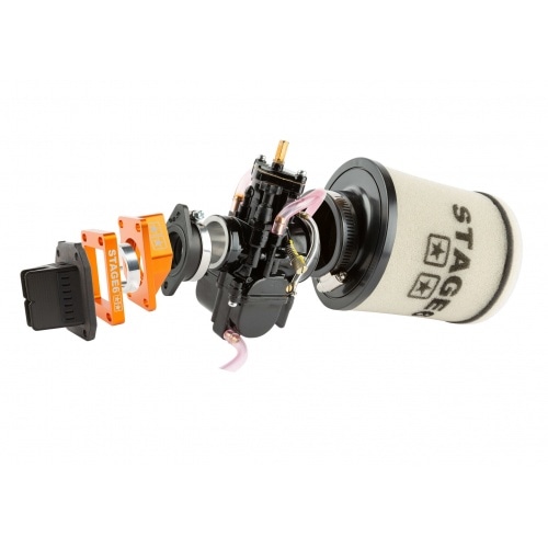 Intake Kit High Flow PWK 34mm orange AM6 / Derbi Intake Kit High Flow PWK 34mm orange AM6 / Derbi