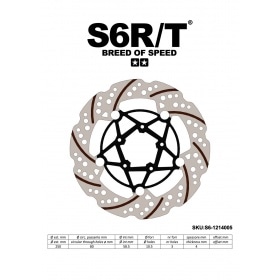 Brake Disc front floating 250mm Stage6 R/T Gilera Runner