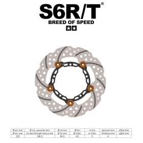 Brake Disc front floating 220mm Stage6 R/T Vespa Primavera