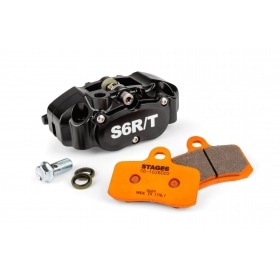 Brake Kit 4-piston caliper MK2 Stage6 R/T Black with Racing pads